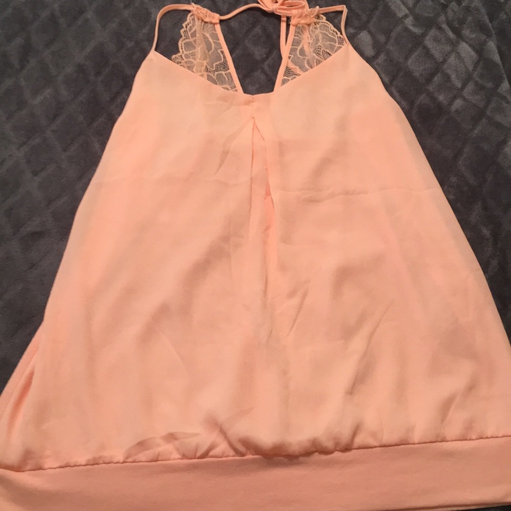 Pink dressy tank top